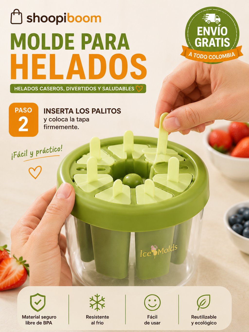 Molde Para Helados Caseros