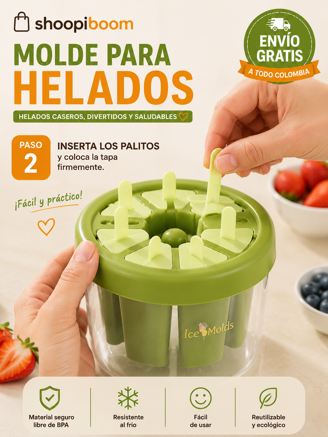 Molde Para Helados Caseros