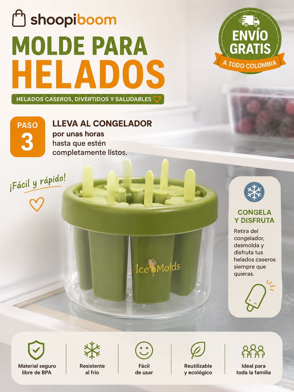 Molde Para Helados Caseros
