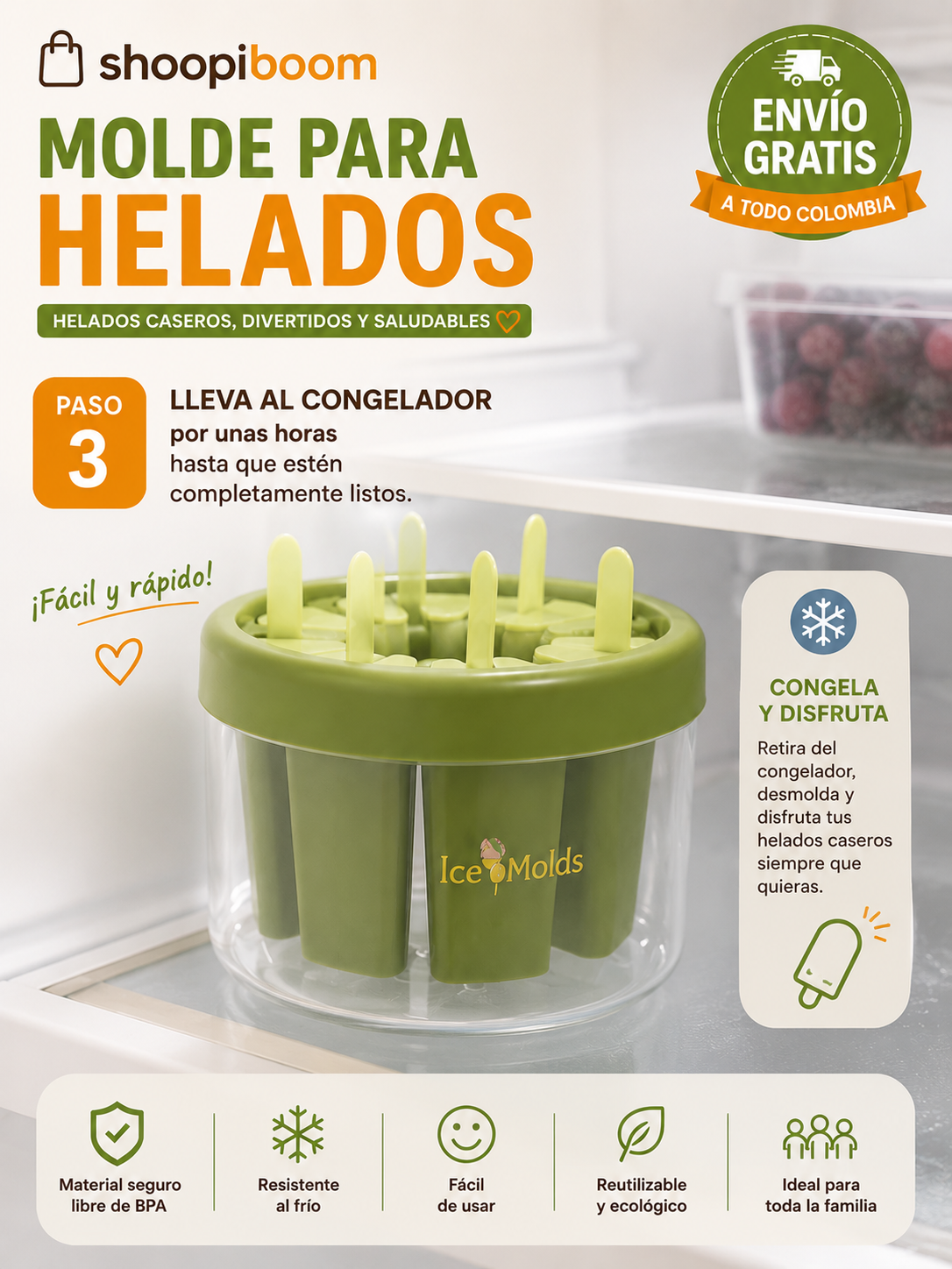 Molde Para Helados Caseros