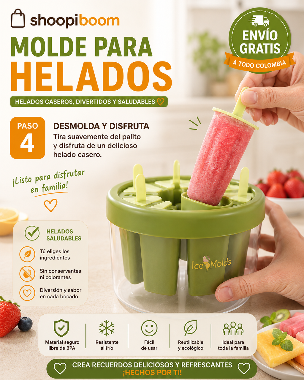 Molde Para Helados Caseros